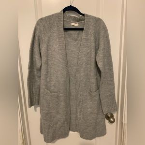 Gray cardigan